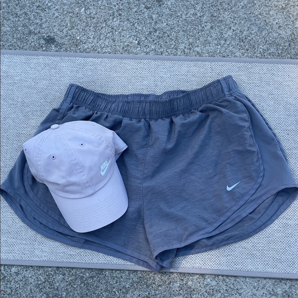 Nike Blue Shorts and Cap Set